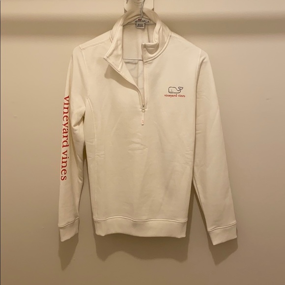 Vineyard Vines Sweaters - White Half Zip